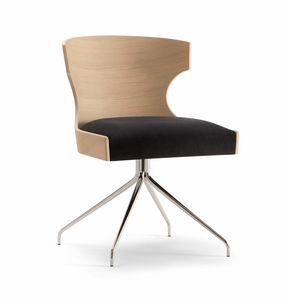 XIE SIDE CHAIR 052 S Z, Chaise avec base en araigne