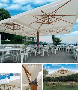 Palladio poker/double, Parapluie Double soleil avec structure en aluminium