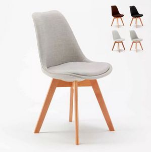 Chaise Design Scandinave Dexer pour Cuisine Bar et Salle  Manger, Chaise avec pieds en mtal effet bois