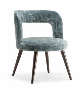 HOLLY ARMCHAIR 065 PO, Fauteuil au design arrondi