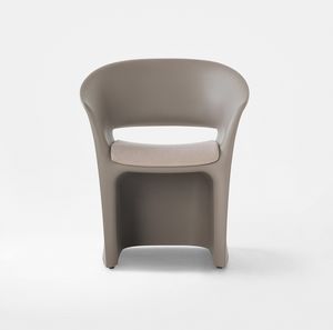 Kuark, Chaise à remous, en polyéthylène coloré, pour une utilisation intérieure et extérieure