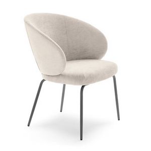 Lily 04535, Chaise rembourr�e avec pieds en m�tal