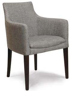 Madeira P, Fauteuil rembourr avec base en bois, en diffrentes couleurs