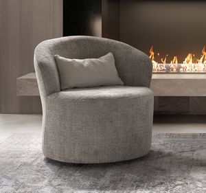 PERLA petit fauteuil, Petit fauteuil aux formes arrondies et accueillantes