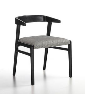 PO85 Aida petit fauteuil, Petit fauteuil en bois massif au design essentiel et léger