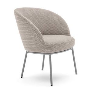 Rose 03971L, Fauteuil lounge avec structure en m�tal, rembourr�
