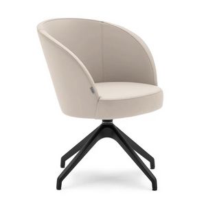Rose 05436, Petit fauteuil avec pi�tement pivotant en nylon noir