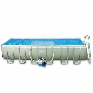 Piscine hors-terre Intex 26362 ex 28362 Trs grand cadre rectangulaire 732x366x132 - 26362, Grande piscine rectangulaire au dessus du sol