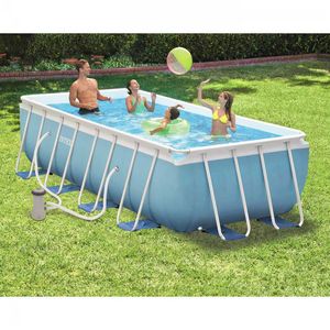 Piscine hors-terre prism frame Intex  28318, Piscine rectangulaire au-dessus du sol, en PVC et tubulaires