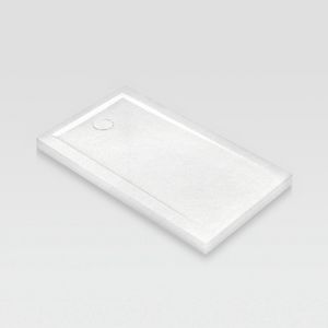 Pietrafina rectangulaire - 4 cm d'paisseur, Bac  douche en matriaux recyclables, pour htels