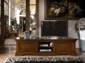 Art. 1752 Vivaldi,  long meuble tv bois pour salons de luxe classiques