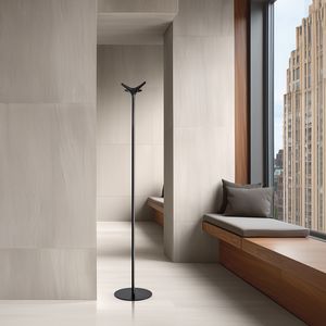 Leda, Porte-manteau sur pied, disponible avec base en marbre ou en acier