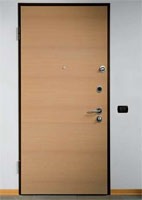 Cernobbio, Porte de sécurité, blanchi finition bois de chêne, pour les chambres d'hôtel