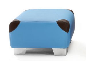 Bab�, Pouf moderne de forme carr�e