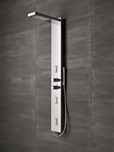 FLAIR, Mlangeur de salle de bain moderne, tte rectangulaire intgre