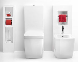 SQUARE MONO WC BIDET, Sanitaires en cramique avec rservoir