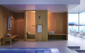 HITA, Sauna pour salle de bains moderne, en bois, innovant et fonctionnel