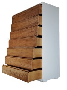 Art. 206, Commode haute en bois massif