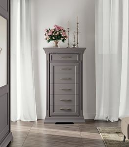 Art. 92220, Commode haute en bois laqu� mat