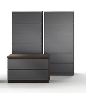 Base, Commode haute avec fa�ades laqu�es