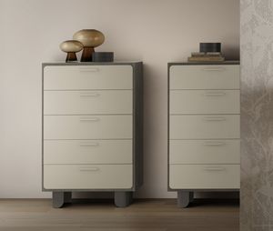 PERLA commode haute, Commode semaini�re, � l'esth�tique sobre et lumineuse