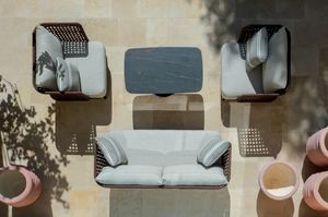 SAHARA, Canap� et fauteuils d'ext�rieur avec tissage de corde