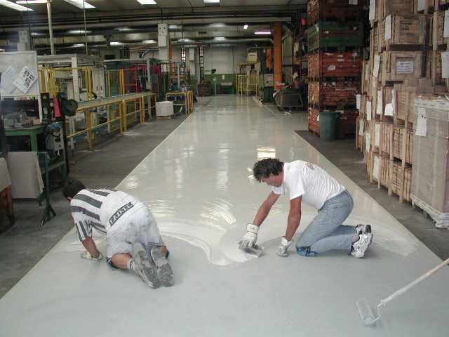 epoxy resin floors for the industry 2, Étage avec une installation rapide, facile à nettoyer, pour le magasin