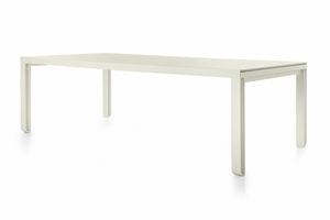 Cefeo table, Table en aluminium, avec haut du gr�s