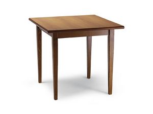 900, Table carre en bois, style rustique