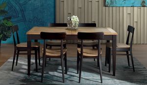 Art. H8140, Table extensible en bois de fr�ne