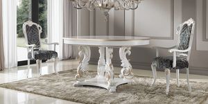 BS332T - Table, Table extensible de style classique
