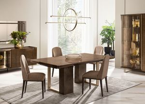 FIAMMA table avec 2 rallonges, Table � manger extensible