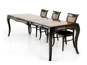 MILUNA table extensible 8338T, Table extensible en bois massif
