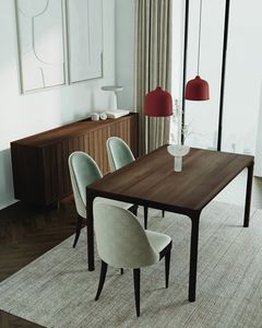 Sunset Art. ST0002, Table extensible rectangulaire en bois de frêne