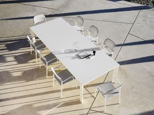 Dolmen, Table extensible, en aluminium, pour les terrasses et salles  manger