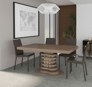 Table Otto.1, Table avec plateau laqu� soft touch