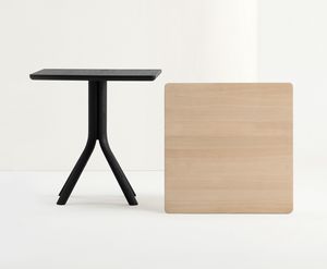 ART. 480 PECK, Table en bois massif pour restaurant et bar