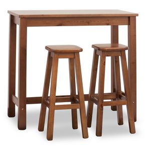 Bar Table rectangulaire, Table haute pour barres, rectangulaire, en bois de pin