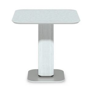 Ishi 2102, Table d'appoint avec plateau en gr�s c�rame effet pierre