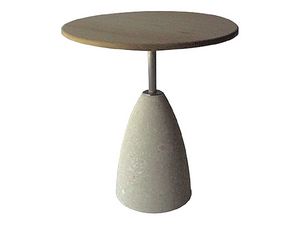 Element 1, Table en pierre avec plateau en bois, pour les bars et pubs