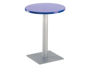 Table  60 cod. 04/BQ, Table de bar  base carre, haut polymre
