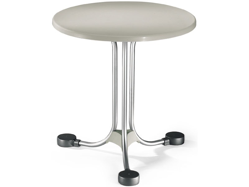 Table Ø 72 cod. 02, Table ronde pour les équilibres extérieurs en aluminium