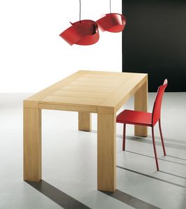 ART. 239/F BALI, Table fixe entirement en bois, pour le restaurant