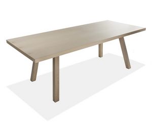 Big T 7675-7679, Table en bois de htre, verni ou laqu