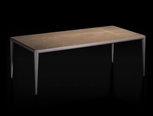 Bluemoon Art. B116, Table rectangulaire avec plateau en marbre