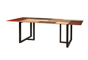 Campiello 5726, Table avec plateau compos de diffrentes essences de bois