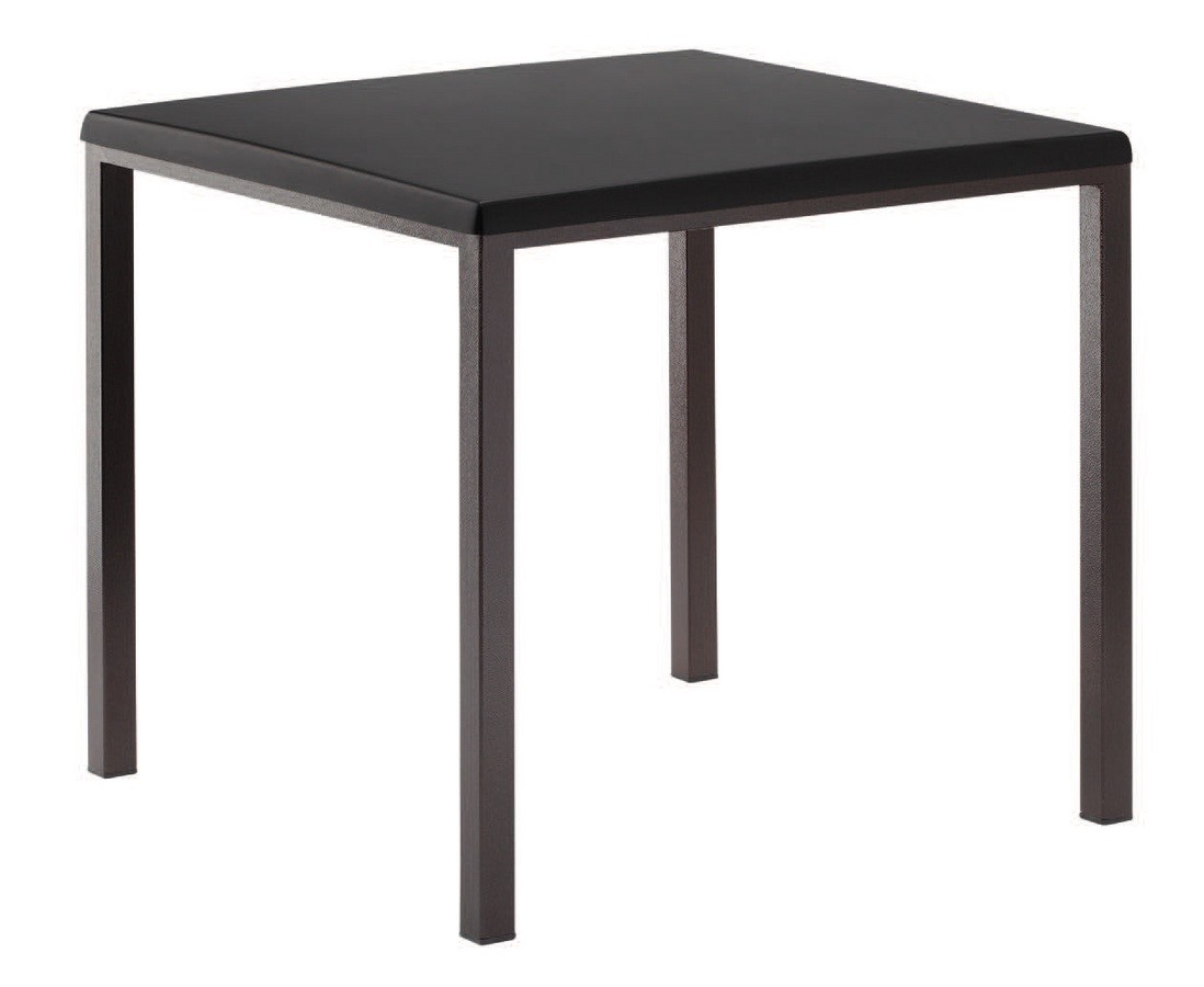 FT 044 carré, Table avec peint idéal de base en métal pour bar