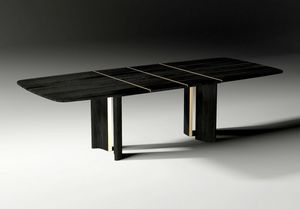 Torii Art. ETO002, Table en bois aux lignes épurées et sculpturales