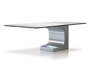 Niemeyer, Les tables de bureau de conception, la structure en acier bross