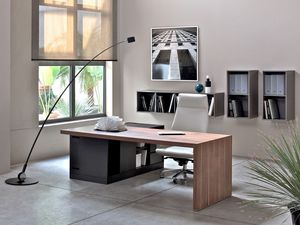 San Polo bureau excutif, Bureau en bois pour le bureau du gestionnaire, meubles pour le cabinet de gestionnaire